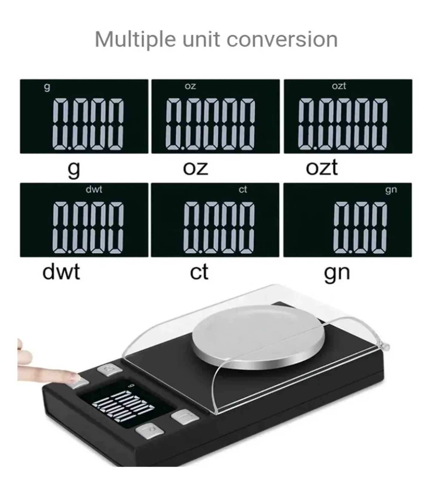 Jewelry Scales 0.001g 10g 20g 50g 100g Mini Precision Pocket Electronic Digital Scale For Gold Jewelry Balance Gram Scales ,Simple Operation