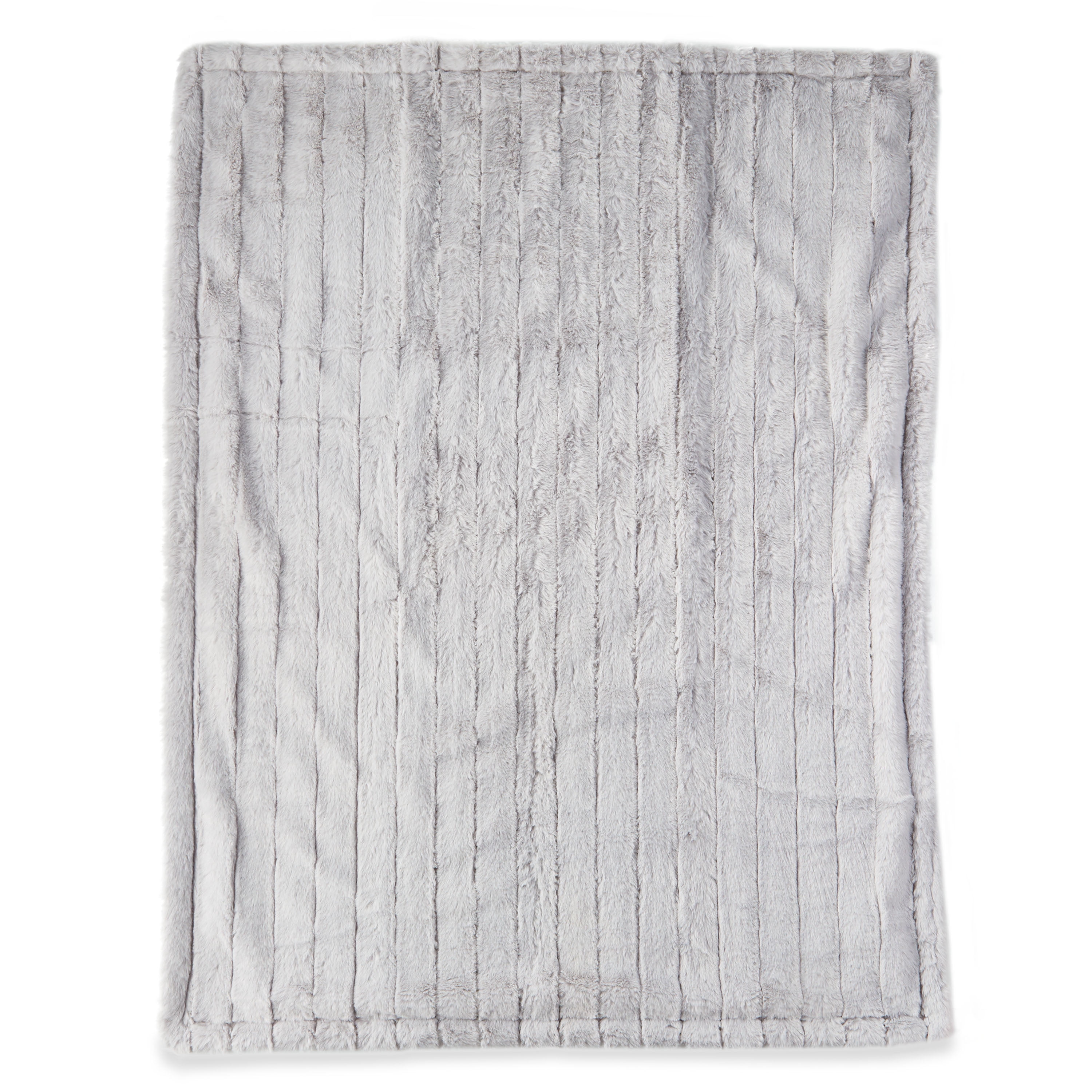 Parent's Choice Premium Plush Light Gray Blanket with Faux Sherpa Lining, for Baby or Toddler, 30" x 40"
