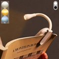 thumbnail image 1 of Lámpara de lectura recargable con clip, lámpara de lectura LED de brillo ajustable, 3 colores de luz, lámpara de lectura portátil para niños que leen en la cama., 1 of 5
