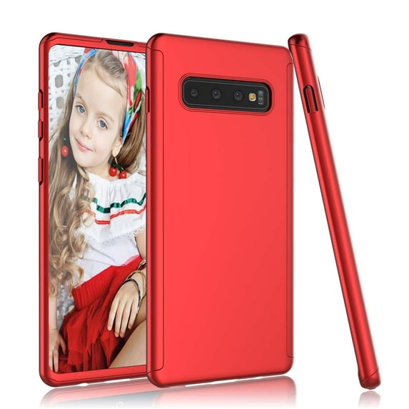 Tekcoo For Galaxy S10 Plus / Galaxy S10 / Galaxy S10E Case Screen Protector, Tekcoo Ultra Thin Full Body Coverage Protection Scratch Proof Hard Slim Hybrid Cover Tempered Glass Screen Protector Skin