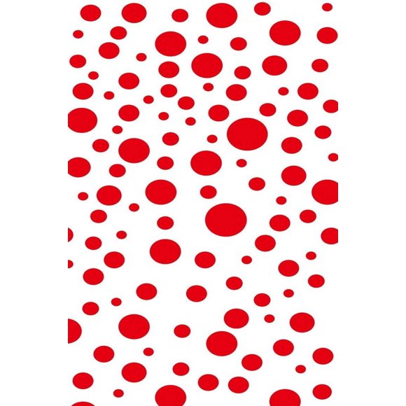 BSDHOME Polyester Plain White Red Dot Polka Photo Backgrounds 5x7ft Studio Photography Backdrops Props