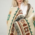 thumbnail image 2 of Southwestern Soft Throw Blankets with Tassels Cozy Cotton Woven Aztec Knitted Bed Couch Throws Sofa Chair Towel Multi-Function for Home Decor Office Travel (90x150cm), 2 of 13