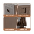 thumbnail image 6 of 80 Gallon Outdoor Storage Box Waterproof, Lockable Resin Deck Box, Patio Deck Storage Box For Package Delivery, Square Deck Box Container for Furniture Cushions, Garden Tools, Pool Accessories, 6 of 8