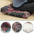 thumbnail image 6 of Square Paisley Meditation Cushion, Boho Style Floor Pillow for Sitting Comfort and Yoga Poses 22 x 22, 6 of 7
