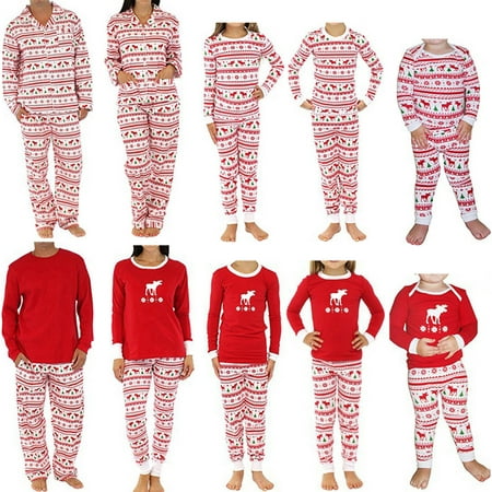 Sleepytime Family Matching Christmas Moose Pajamas Set Sleepwear Nightwear for The