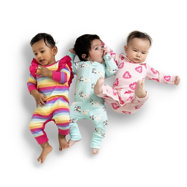Paris Hilton x Monica + Andy Organic Cotton One Piece Pajama, Sizes Newborn-24 Months