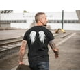 thumbnail image 4 of Old Glory Mens Halloween Angel Wings Short Sleeve T Shirt, 4 of 5