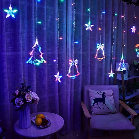 

TALKVE Christmas Lights Christmas Lights Christmas LED Lights Double String Lights Christmas Tree Decoration Glowing Pendant Christmas Tree Light String Scene Decoration Light String