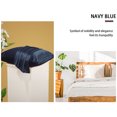 thumbnail image 2 of 25 Momme Silk Pillowcase for Hair Both Sides 100% Pure Silk Standard Navy Blue, 2 of 6