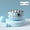 Sky Blue, variant on Stainless Steel Household Children's Soup Rice Bowl Double-layer Heat Insulation Anti-scald Bowl Household Fruit Instant Noodles Bowl Tableware