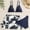 Dark Blue, variant on Girls 3 Piece Bikini Set Teen Swimsuit With Palm Leaf Print Sarong Triangle Top High Cut Bottoms For 10-16 Years Summer Beach Swimwear