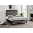 thumbnail image 2 of Pemberly Row Modern 63.5" x 84.5" Wood Queen Panel Bed in Gray Oak, 2 of 6