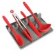 thumbnail image 2 of Soporte para cucharas, soporte para utensilios de silicona 2 en 1 con almohadilla de goteo para múltiples utensilios de cocina, soporte para cucharas para estufa, tamaño más grande, sin Bpa,, 2 of 5