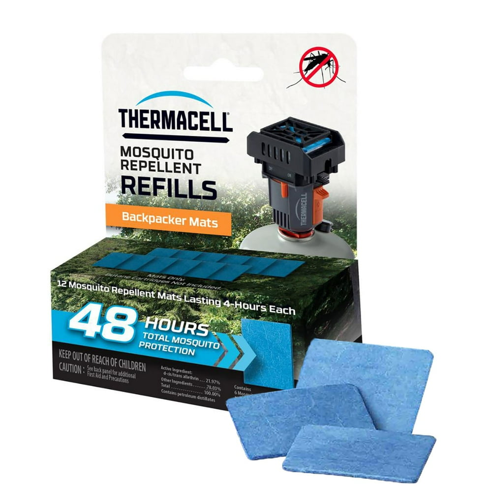 Thermacell Backpacker Mosquito Repellent MatOnly Refills; 12Pack