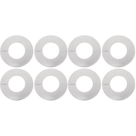 8 Pcs Water Faucet Covers Round Hole Pipe Plumbing Plates Escutcheon Replacement Stainless Steel