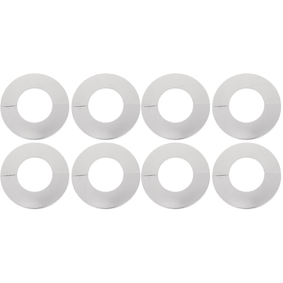 8 Pcs Water Faucet Covers Round Hole Pipe Plumbing Plates Escutcheon Replacement Stainless Steel