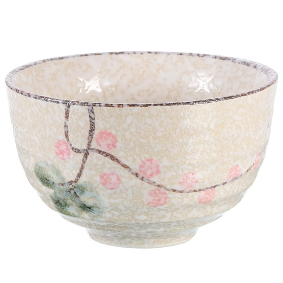 Uxcell Japanese Chawan Matcha Tea Bowl Handcrafted Green Tea Cup Matcha Ceramic Ceremonial For Tea Ceremony, Beige