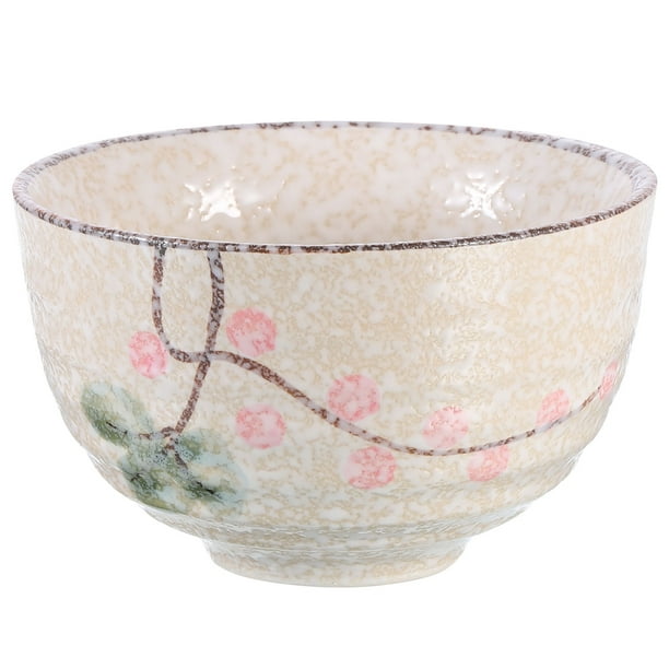 Tazón de té matcha japonés Uxcell, hecho a mano, taza de té verde, cerámica matcha ceremonial para ceremonia del té, beige