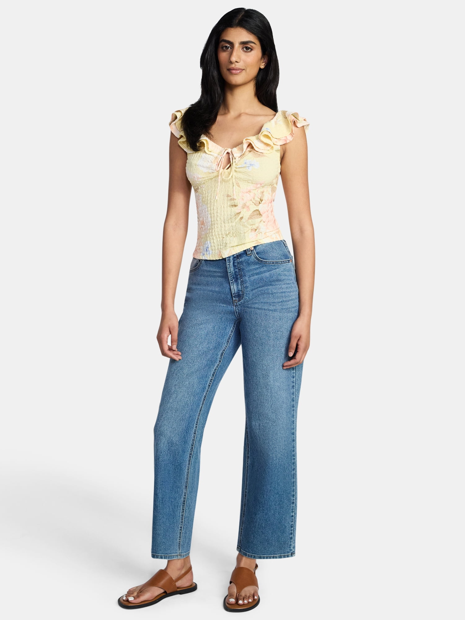 Madden NYC Women's Ruffle Top, Sizes XXS-XXL