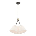 thumbnail image 3 of 41383-07 Livex Lighting Prato - 3 Light Chandelier in Modern Style - 21 Inches wide by 20.5 Inches high-Bronze/Antique Brass Finish    -Traditional, 3 of 10
