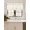 Beige, variant on Gorgeous Home Linen 1Pc Wave Light Blue Waterfall Valance with Tassels Faux Silk Rod Pocket Semi Sheer Dressing Window 55" wide X 18" long for kitchen décor