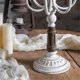 thumbnail image 4 of Adornos de candelabro de hierro antiguo retro for floristería, bodas, restaurantes occidentales, decoración navideña., 4 of 7