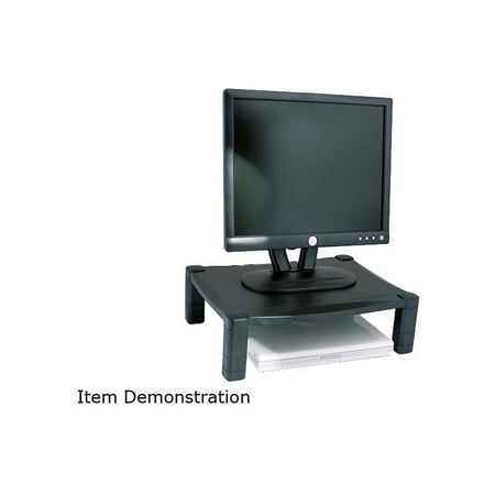 UPC: 0750333634006 | Kantek MS400 Single Level Height-Adjustable Stand  17 x 13 1/4 x 3 to 6 1/2  Black