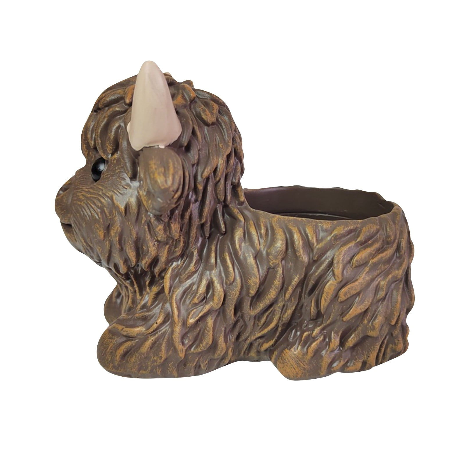 Cute Simulation Cattle Flower Pot Ornaments Planter,Gardening Micro Garden Decoration,Cattle Style Plant Pot,Fun Decorative Garden Pot for Living Room Bedroom Patio