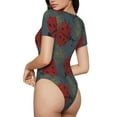 thumbnail image 3 of Naloa Ladybug Women's Short-Sleeved Onesie, One-Piece Swimsuit for Parties, dates, clubs - X-Large, 3 of 9