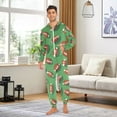 thumbnail image 6 of FORMRS Onesies Pajama for Adults Unisex Hoodie Winter Jumpsuit One Piece Sleepwear, Sizes S-2XL, American Footballs, 6 of 7
