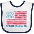 thumbnail image 3 of Inktastic My 1st Memorial Day American Flag Boys or Girls Baby Bib, 3 of 4