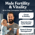 thumbnail image 3 of Eu Natural Conception for Him - Male Fertility Supplements with Ashwagandha, Folate & Zinc - Fertility Support for Men, 60 Vegetarian Capsules, 3 of 5
