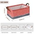 thumbnail image 3 of Starry Night over Sea Open Home Storage Bins Foldable Metal Frame Shelf Baskets 16.9x11.4x7.7in Water-Resistant, 3 of 8