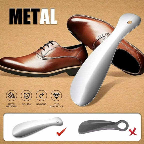 Professional Metal Shoe Horn 18cm Shoes Lifter HOT