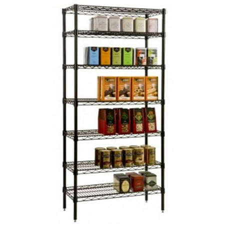 

Focus Foodservice FF1472BK 14 in. x 72 in. black epoxy wire shelf
