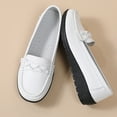 thumbnail image 5 of Miluxas Women Loafers Flexible Breathable Slip-On Comfortable Sole Ladies Shoes for Walking White 10(44), 5 of 9