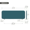 thumbnail image 5 of DECOLAB Desk Dividers, Free Standing Desk Privacy Panel Shield Board for Student, Office, Classroom, Home, 48"x18", Sapphire, 5 of 9
