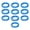 Blue, variant on 20 Pcs Key Cover, Silicone Key Cap Identifier Protector | Key Accessories Marker Classify Tags Great for Regular House (Blue, 0.67 x 0.43 Inch)