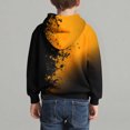 thumbnail image 5 of CYRBOKO Boys Sweatshirts, Long Sleeve Gradient Printed Casual Hooded Pullover Tops Orange Size 5-6 T, 5 of 7