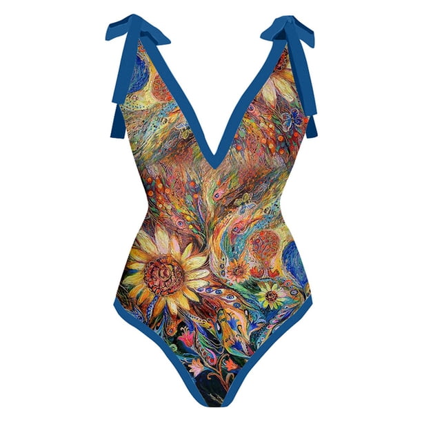 Traje de baño Beach Athletic Vestido de 2 piezas para accesorios femeninos (Sunflower 3XL) Wdftyju Para Estrenar
