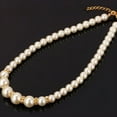 thumbnail image 5 of DESIGNICE 2026 New Jewelry Sets Elegant Luxury Lady Jewelry Pearl Set Necklace Earrings Bracelet Three Piece Set for Party, Wedding, Anniversary, Gift (Gold), 5 of 8