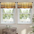 thumbnail image 2 of LALILO Kitchen Curtain Valance Beautiful Sunset Beach And Rod Pocket Window Curtain 52"x 18" Set of 2, 2 of 5