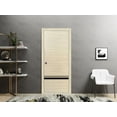 thumbnail image 5 of Slab Barn Door Panel 18 x 96 inches | Planum 0012 Natural Veneer with Frosted Glass | Sturdy Finished Interior Doors | Pocket Closet Sliding, 5 of 6