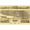 thumbnail image 3 of Stoner 24x17 Black Modern Framed Museum Art Print Titled - Racine Wisconsin - Stoner 1883, 3 of 5