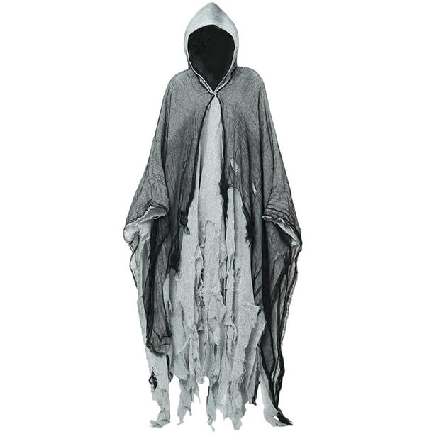 Túnica Con Capucha para Cosplay Disfraz Fantasma Halloween Fiesta Temática Hombres Y Mujeres
