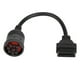 thumbnail image 1 of Cable adaptador OBD2 hembra de 16 pines y 9 pines para diagnóstico de camiones., 1 of 14