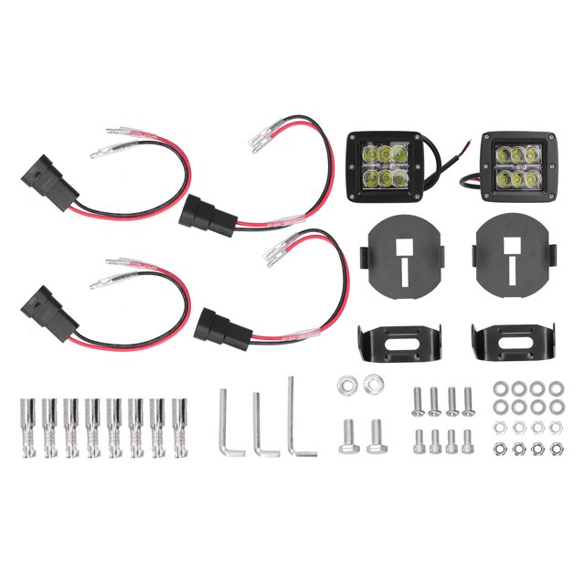 Arneses adaptadores de soportes de montaje Vevor con 2 luces antiniebla LED para Ford F-150 2006-2014