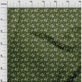 thumbnail image 3 of oneOone Cotton Jersey Forest Green Fabric Kids Floral Sewing Material Print Fabric By The Yard 58 Inch Wide, 3 of 4
