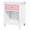 White+Pink, variant on Resenkos Wooden Nightstand for Kids Bedroom with 1 Drawers & Open Cubby, White