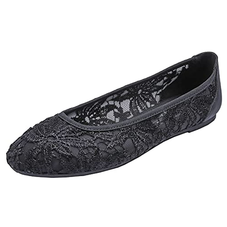 Black crochet flats 2025